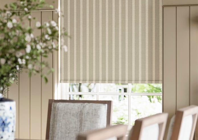 Emily Bond Parasol Stripe, Taupe - Roller Blind - Image 5